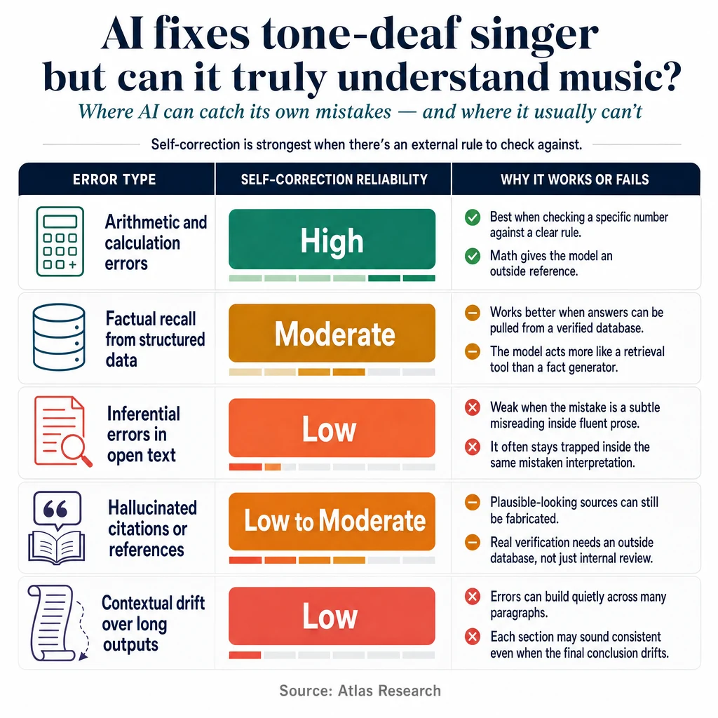 Infographic: AI fixes tone-deaf singer but can it truly understand music?