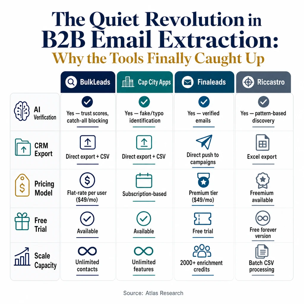 Infographic: The Quiet Revolution in B2B Email Extraction: Why the Tools Finally Caught Up